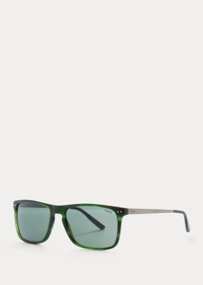 Men's Polo Ralph Lauren Metal Temple Sunglasses | 850942REN